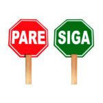 Paleta para señal pare siga